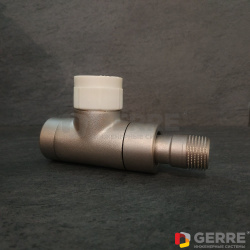 Термостатический вентиль серии &quot;E&quot; проходной, никелированный 