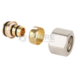 Фитинг обжимной для полиэтиленовой и металполимерной трубы (евроконус) MVI 1/2&quot;x16x2,0 PEX-AL-PEX 