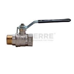 Кран шаровый Rubinetterie Bresciane Uni-Sfer серия 1500 1/2" вн/нар резьба, стальная рукоятка 