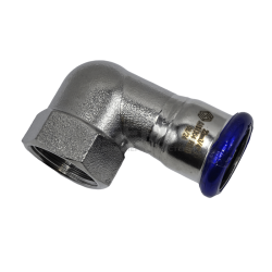 Пресс-угольник с ВР MVI, 15х1/2" (нержавеющая сталь) 