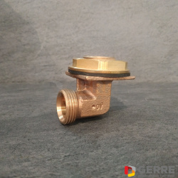 Cofit S выпускное колено встроенного смывного бачка с крепежным комплектом G3/4&quot;,G3/4&quot;НРxRp1/2&quot;,бронза 