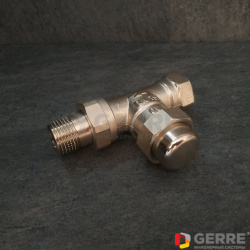 Вентиль на обратную подводку &quot;Combi LR&quot; Ду15, 1/2&quot;, проходной, из латуни, никелированный 