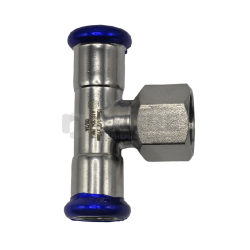 Пресс-тройник с ВР MVI, 15x1/2"x15 (нержавеющая сталь) 