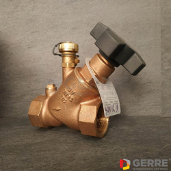 Вентиль свободного потока &quot;Aquastrom&quot;(F) бронза, Ду32, Rp 1 1/4&quot; x Rp 1 1/4&quot; со сливным штуцером 