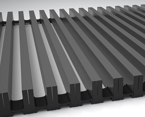 Алюминиевая решетка, цвет светлая бронза, PM-24016-R12100