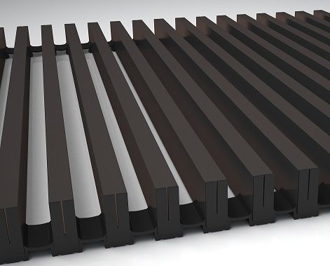 Алюминиевая решетка, цвет бронза, PM-16016-R11100