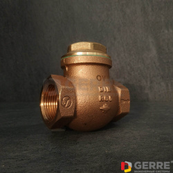 Обратный клапан Ду 65 с прямой врезкой, G 2  1/2 ВР, бронза 