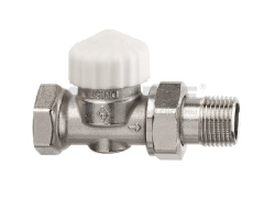 Термостатический клапан Heimeier Calypso Exact, с преднастройкой, DN 10(3/8"), проходной, латунь 