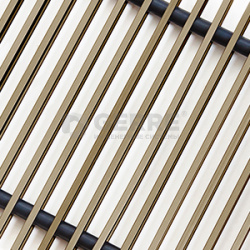 Решетка Tehcno алюминиевая продольная PPA 420-4200, цвет бронза