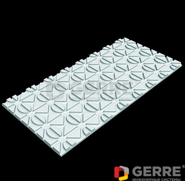 Монтажный мат для сухой укладки 1000x500x25мм из пенополистирола, WLG 035 Oventrop
