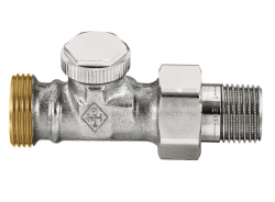 Радиаторный запорно-регулирующий клапан Heimeier Regutec, проходной, Dn 15 (1/2"), с наружной резьбой G3/4" 