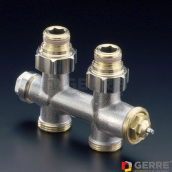 Multiblock T присоединительная арматура 1/2"НГ x 3/4"НР, латунь,проходной 