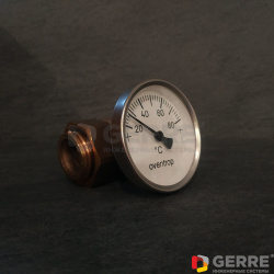 Монтажное шасси термометра Ду20, 1", с термометром (20-80 C) 