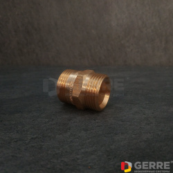 Cofit S двойной ниппель бронза, G 3/4"НР x G 3/4" НР 