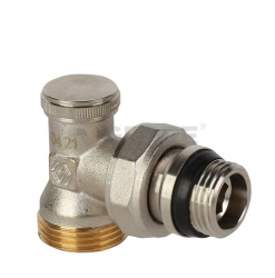 Клапан настроечный угловой с самоуплотняющимся кольцом MVI 1/2" с выходом под евроконус 