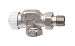 Термостатический клапан Heimeier V-Exact II, с преднастройкой, DN15(1/2"), осевой, бронза никелированная 