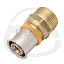 Соединитель Press с пресс-кольцом с наружной резьбой, 26 x 3 G3/4 