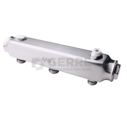 Коллектор из нержавеющей стали MVI, м\ц 100мм, 1 1/4"x1/2", 3 выхода 