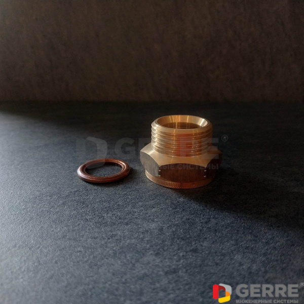 Cofit S переход бронза, без покрытия, G 3/4"ВР x G 3/4"НР Фитинги для труб Copipe Oventrop