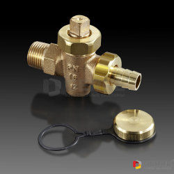 Шаровый кран KFE PN16 Ду15 бронза (DIN 3848) 