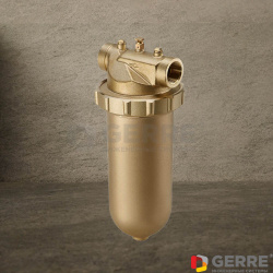 Фильтр для очистки воды "Aquanova Magnum" Ду25, 1", 95-140 µm, чашка из латуни 