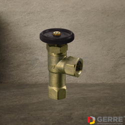 Клапан обратный шаровой 3/8"ВР*3/8"ВР, закрывается вручную 