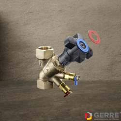 Регулирующий вентиль Hydrocontrol VTR Ду20,3/4"ВР,бронза,1 ниппель КИП и 1 шаровый кран 