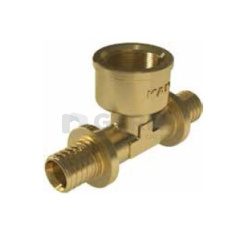 Тройник латунный с резьбой внутренней UltraLine, 25х2,5 ВР Rp1/2" 