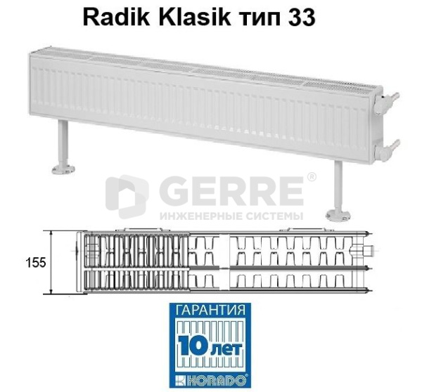 Стальной панельный радиатор Korado Radik Klasik 33-2110, арт. 33020110-30S0010 RADIK KLASIK