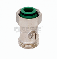 Кран для нижнего подключения прямой, с шаровым затвором MVI 3/4"x3/4" 