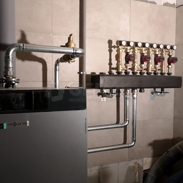 Котельная с Viessmann Vitocrossal и обвязкой KAN-therm Steel 45560