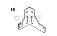 Настенный кронштейн K9.2 белый с пластиковой вставкой, левый
