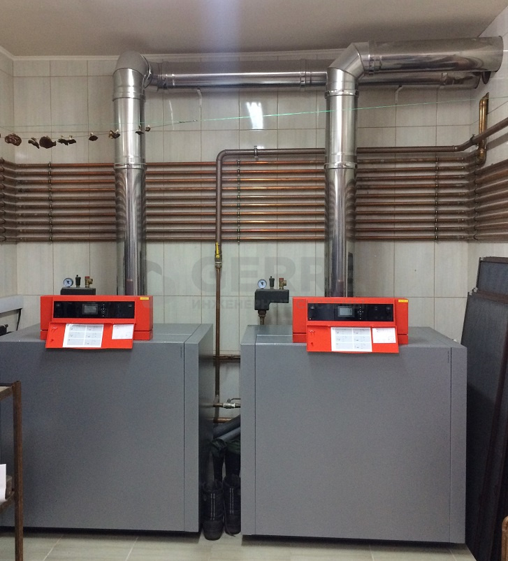 Котельная в подмосковном коттедже с котлом Viessmann Vitogas 44569