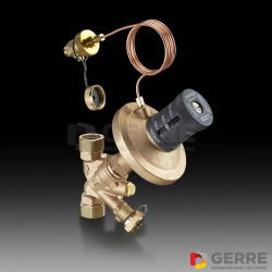 Регулятор перепада давления Hydromat DTR Ду32, 1 1/2"НР, 50-300мбар, бронза 