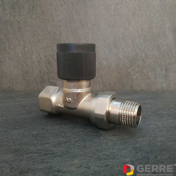 Ограничитель t обратного потока Ду10, 3/8", проходной на обратную подводку, M30x1,5 Вентили термостатические