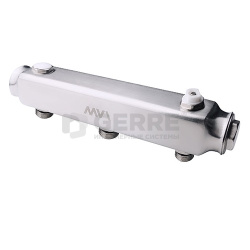 Коллектор из нержавеющей стали MVI, м\ц 100мм, 1 1/4"x1/2", 2 выхода 