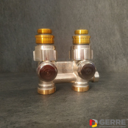 Присоединительный узел Multiflex F ZBU 1/2" НР x 3/4" НР, прямой, для слива 