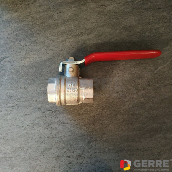 Шаровый кран Optibal с рычажной рукояткой Ду 10, G 3/8"ВР, Pn 20, Pn 16, латунь Краны шаровые Optibal