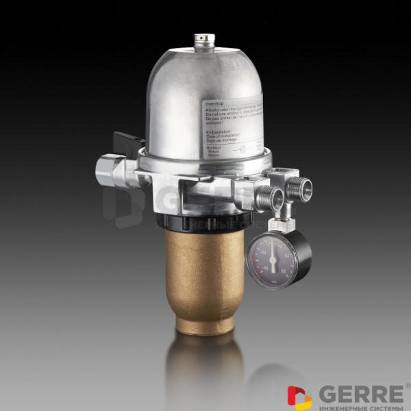 Воздухоотводчик/фильтр "TOC-Duo-3" G3/8хG1/4, Opticlean MC-7 5-20, металлический корпус Воздухоотводчики Oventrop