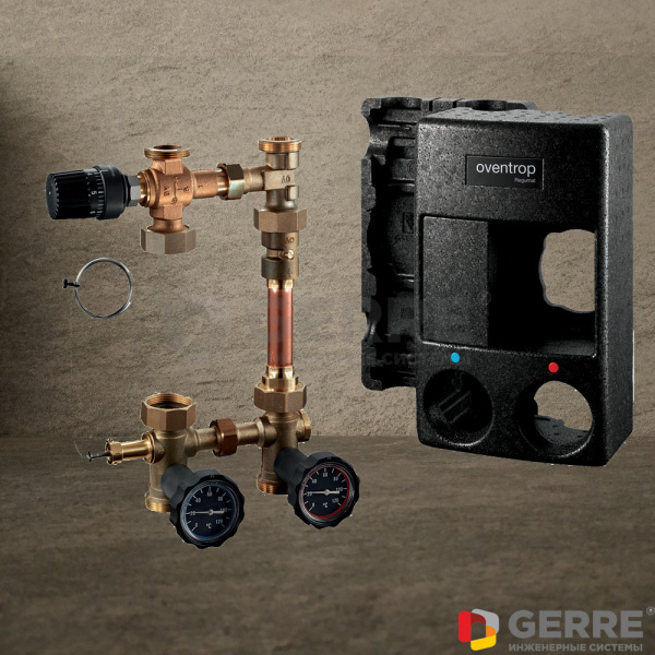 Станция „Regumat RTA-180“ Ду 25, без насоса, с универсальной теплоизоляцией Обвязка для котлов Regumat