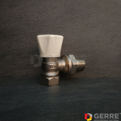 Вентиль с ручным приводом серии "HRV" Ду20, 3/4", угловой, с преднастройкой 