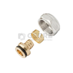 Соединитель конусный с никелированный гайкой 20х2 G3/4" 
