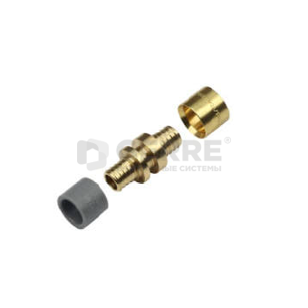 Соединитель двухсторонний латунный ultraLINE/Push 16×2,2 / 18×2,5 Система KAN-therm UltraLine