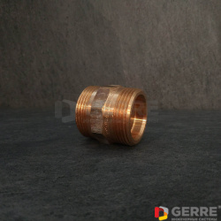 Cofit S двойной ниппель бронза, G 1 1/4"НР x G 1 1/4" НР 