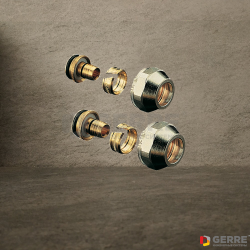 Концовка "Cofit S" 16х2 G¾"НГ (никелированная) 2 шт 