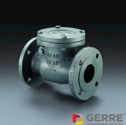 Обратный клапан PN 16, чугун Ду 65, фланцы по DIN 2501 