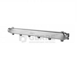 Коллектор из нержавеющей стали MVI, м\ц 100мм, 1"x1/2", 6 выходов 