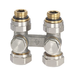 Узел нижнего подключения радиаторов Heimeier Vecotec проходной Rp1/2", внутренняя  резьба 