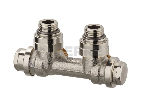 Узел нижнего подключения радиаторов Heimeier Vecotec Eclipse угловой Rp1/2" Арматура для нижнего подключения Heimeier