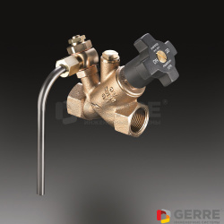 Вентиль Aquastrom KFR, Ду40, Rp 1 1/2" x Rp 1 1/2" со сливным штуцером 